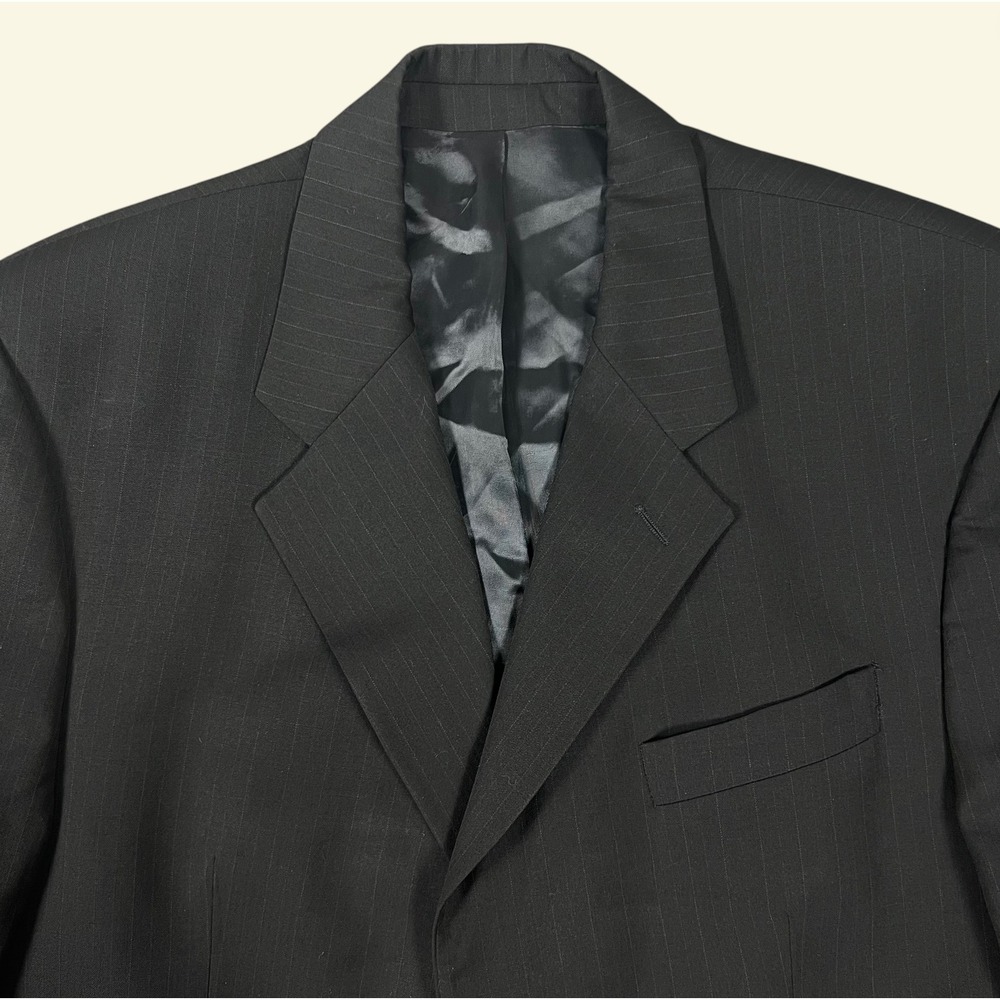 Vintage Chaps By Ralph Lauren Sport Coat Blazer Mens 42S Cashmere Wool Pinstripe